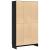 Set de biblioteci  2 buc Negru Stejar 165x30,5x150 cm Lemn prelucrat GartenMobel Dekor