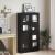 vidaxl Bibliotecă, stejar negru, 82,5x30,5x150 cm, lemn prelucrat GartenMobel Dekor