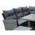 Set mobilier gradina/terasa, gri, ratan sintetic, 1 masa, 2 canapele, 2 tabureti, Lauren GartenVIP DiyLine