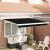 Marchiză automată retractabilă neagră 300x250 cm, Țesătură de înlocuire pentru marchiza  pentru cadru de 3x2.5 m negru GartenMobel Dekor