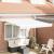 Marchiză retractabilă automată albă 300x250 cm,  Material de înlocuire pentru marchiză de 3x2.5 m Alb GartenMobel Dekor