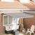 Marchiză automată retractabilă gri deschis 300x250 cm,  Țesătură de înlocuire pentru marchiză 3x2.5 m Gri deschis GartenMobel Dekor