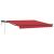 marchiza  retractabilă manuală cu LED Roșie 300x250 cm, Țesătură de schimb pentru marchiză  de 3x2.5 m Roșie GartenMobel Dekor