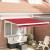 Marchiză retractabilă automată roșie 300x250 cm,  Material de înlocuire pentru marchiză de 3x2,5 m cadru roșu GartenMobel Dekor