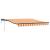 Marchiză manuală retractabilă cu LED galben și portocaliu 350x250 cm GartenMobel Dekor
