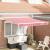 Marchiză Retractabilă Automată cu Dungi Roșii și Albe 350x250 cm GartenMobel Dekor