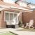 Marchiză retractabilă automată cu dungi multicolore 350x250 cm GartenMobel Dekor