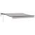 Marchiză retractabilă manuală  cu LED Gri deschis 350x250 cm, Material de înlocuire pentru marchiză  pentru cadru de 3,5x2,5 m Gri deschis GartenMobel Dekor