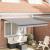 Marchiză retractabilă automată gri deschis 350x250 cm,  țesătură de înlocuire pentru marchiză de 3,5x2,5 m gri deschis GartenMobel Dekor