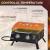 Gratar camping, grill dreptunghiular, cu gaz, 2 arzatoare, capac, termometru, 55x46.5x41 cm GartenVIP DiyLine