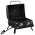 Gratar camping, grill dreptunghiular, cu gaz, 2 arzatoare, capac, termometru, 55x46.5x41 cm GartenVIP DiyLine