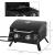 Gratar camping, grill dreptunghiular, cu gaz, 2 arzatoare, capac, termometru, 55x46.5x41 cm GartenVIP DiyLine