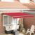 Marchiză Retractabilă Automată Roșie 350x250 cm,  Material de înlocuire pentru marchiză de 3.5x2.5 m Cadru Roșu GartenMobel Dekor