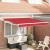 Marchiză Retractabilă Automatică Roșie 350x250 cm, Țesătură de înlocuire pentru marchiză  3.5x2.5 m Roșie GartenMobel Dekor