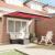 Marchiză retractabilă automată roșie 350x250 cm,  Material pentru înlocuirea marchizei pentru cadru de 3.5x2.5 m roșu GartenMobel Dekor