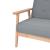 Canapea cu 2 locuri, gri deschis, material textil GartenMobel Dekor