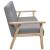 Canapea cu 2 locuri, gri deschis, material textil GartenMobel Dekor