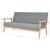 Set canapele 3 piese Textil Gri deschis GartenMobel Dekor