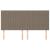 Tăblii de pat, 4 buc, gri taupe, 80x5x78/88 cm, textil GartenMobel Dekor