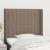 Tăblie de pat cu aripioare gri taupe 83x16x118/128 cm textil GartenMobel Dekor