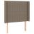 Tăblie de pat cu aripioare gri taupe 83x16x118/128 cm textil GartenMobel Dekor