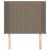 Tăblie de pat cu aripioare gri taupe 83x16x118/128 cm textil GartenMobel Dekor