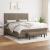 Pat box spring cu saltea, gri taupe, 160x200 cm material textil GartenMobel Dekor