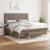 Pat box spring cu saltea, gri taupe, 160x200 cm material textil GartenMobel Dekor