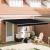 Marchiză retractabilă automatică  Negru 400x300 cm, Material de schimb pentru marchiză  pentru cadru de 4x3 m Negru GartenMobel Dekor