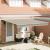 Marchiză retractabilă automată Bej 400x300 cm,  țesătură de înlocuire pentru cadru de 4x3 m Bej GartenMobel Dekor
