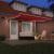 Marciză manuală retractabilă  cu LED Roșie 400x300 cm, Țesătură de schimb pentru marciză  4x3 m Roșie GartenMobel Dekor