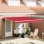 Marchiza retractabilă automată  roșie 400x300 cm, Material de înlocuire pentru marchiză  pentru cadru de 4x3 m roșu GartenMobel Dekor