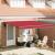 Marchiză manuală retractabilă  Roșie 400x300 cm, Țesătură de schimb pentru marchiză  pentru cadru de 4x3 m Roșie GartenMobel Dekor