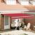 Marchiză retractabilă automată roșie 400x300 cm, Material de înlocuire pentru marchiză  pentru cadru de 4x3 m roșie GartenMobel Dekor