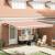 Marchiză Retractabilă Manuală Dungă Multicolor 450x300 cm GartenMobel Dekor