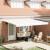 marchiză manuală retractabilă albă 450x300 cm,  husă de înlocuire pentru cadrul de 4,5x3 m alb GartenMobel Dekor