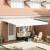 Marchiză Retractabilă Automatică  Alb 450x300 cm, Material de Înlocuire pentru Marchiză  4.5x3 m Alb GartenMobel Dekor
