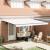 Marchiză manuală retractabilă Alb 450x300 cm, Material de schimb pentru marchiză 4.5x3 m Alb GartenMobel Dekor