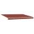 Marchiza retractabilă manuală portocalie și maro 450x350 cm GartenMobel Dekor