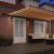 Marciză retractabilă manuală cu LED galben și portocalie 500x350 cm GartenMobel Dekor