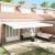 Marchiză manuală retractabilă Alb 600x300 cm,  Material de înlocuire pentru marchiză 6x3 m Alb GartenMobel Dekor