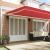 Markiză retractabilă automată roșie 600x350 cm,  Material de înlocuire pentru markiză 6x3.5 m cadru roșu GartenMobel Dekor