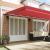 Marchiză Retractabilă Automată Roșie 600x350 cm, Fabrică de înlocuire pentru Marchiză  6x3.5 m Roșie GartenMobel Dekor