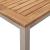 Set de masă pentru grădină  3 Piese din Lemn Solid de Tec, Masă de exterior  90x90x74.5 cm din Lemn Solid de Tec, Scaune de grădină stackabile  2 bucăți din Lemn Solid de Tec și Oțel GartenMobel Dekor