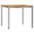 Set de Masă pentru Grădină  5 Piese din Lemn Solid de Acacia, Masă de Exterior  90x90x74.5 cm din Lemn Solid de Acacia, Scaune de Grădină Stackable 4 pcs din Lemn Solid de Acacia și Metal GartenMobel Dekor