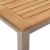 Set de Masă pentru Grădină  5 Piese din Lemn Solid de Acacia, Masă de Exterior  90x90x74.5 cm din Lemn Solid de Acacia, Scaune de Grădină Stackable 4 pcs din Lemn Solid de Acacia și Metal GartenMobel Dekor