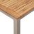 Set mese grădină  5 piese din lemn masiv de acacia, Masă dining afară  150x90x75 cm din lemn masiv de acacia, Scaune grădină stivuibile 4 buc din lemn masiv de acacia și metal GartenMobel Dekor