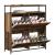 Cabinet pantofi cu 4 sertare pliante Lemn vechi 100x34x112 cm GartenMobel Dekor