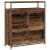 Cabinet pantofi cu 4 sertare pliante Lemn vechi 100x34x112 cm GartenMobel Dekor