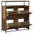 Cabinet pantofi cu 4 sertare pliante Lemn vechi 100x34x112 cm GartenMobel Dekor